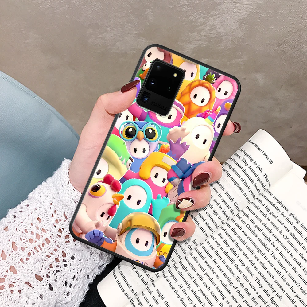 

Cartoon fall guy Ultimate Knockout Phone Case For Samsung Galaxy Note S 8 9 10 20 Plus E Lite Uitra black Prime Fashion