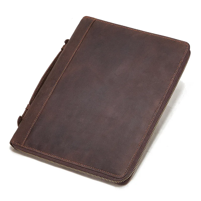 leather padfolio case for new ipad pro 11 2020 10 5 air 3 tablet protector vintage phone pocket storage holder organizer zippe free global shipping