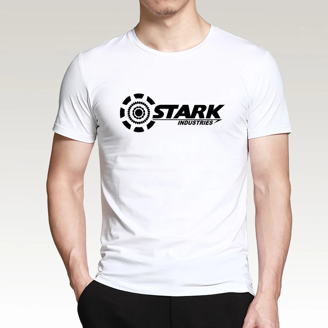 Men Summer Iron Man T Shirt Tony Stark Tshirt Industries Super Hero Short Sleeve Cotton Tops Tees Streetwear Sportswear | Мужская одежда