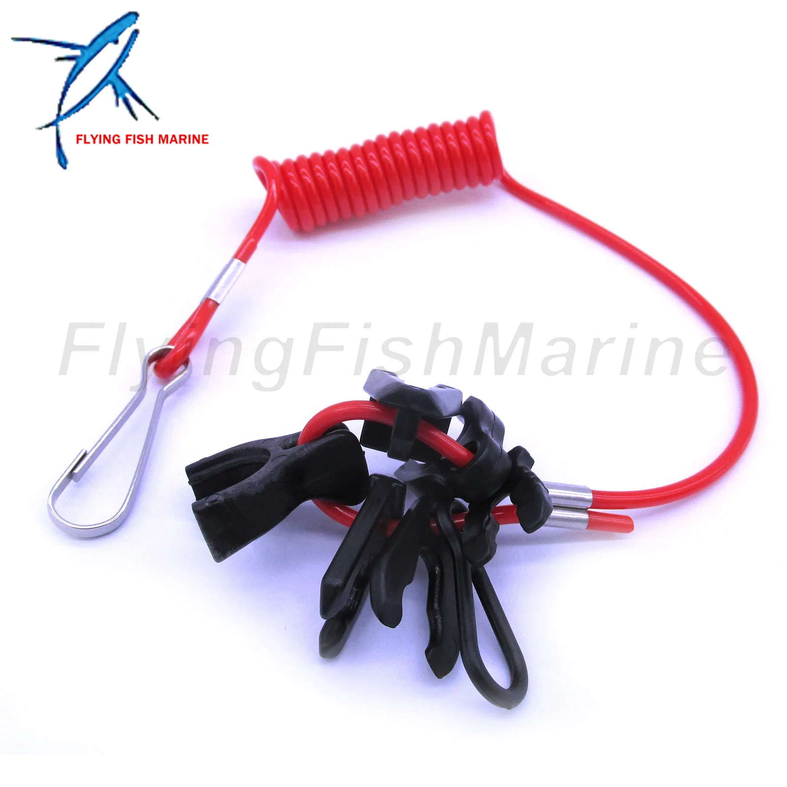Universal Safety Lanyard Stop Kill Switch Cord for Yamaha Johnson OMC Honda Suzuki Tohatsu Outboard Engine 7 keys 60&quot long | Автомобили