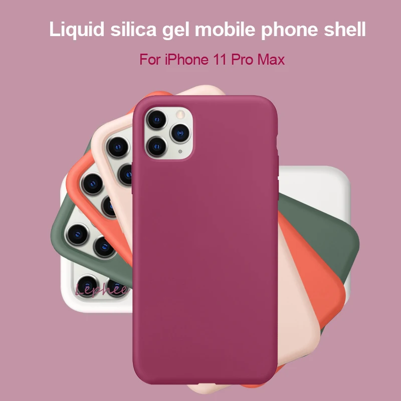 Чехол для iPhone 11 Pro Max на iPhone11 11Pro X XR XS 6 6S 7 8 Plus 2 SE 2020 силиконовый жидкий оригинальный