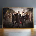 Плакаты с надписью острые козырьки, холст настенные картины, картины с надписью острые козырьки, печать на холсте, домашний декор, Куадрос