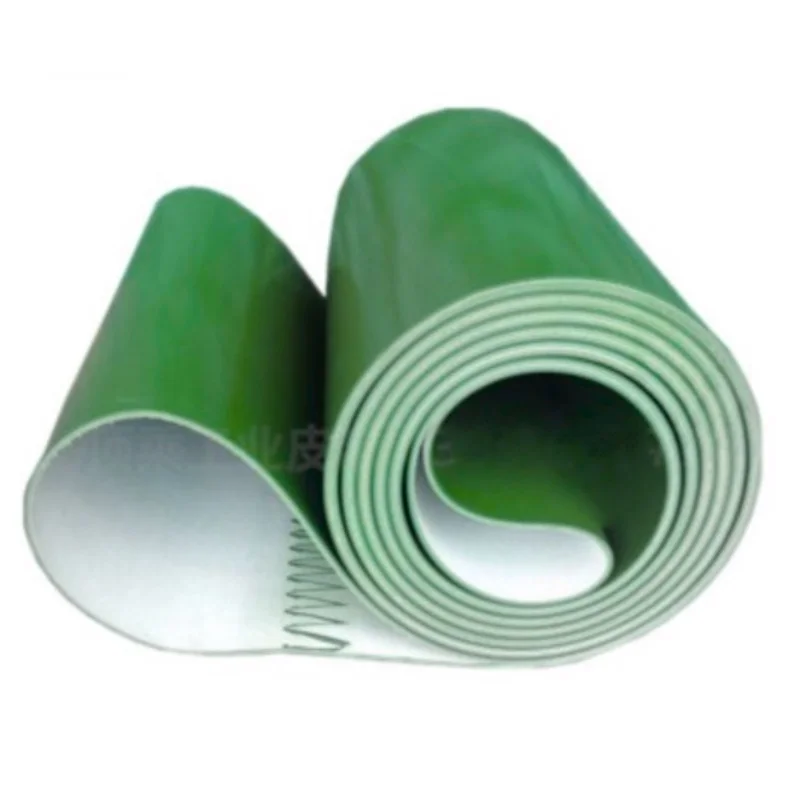 

Perimeter:1500 Width:200mm Thickness:3mm Green PVC flat belt light assembly line industrial belt conveyor flat belt