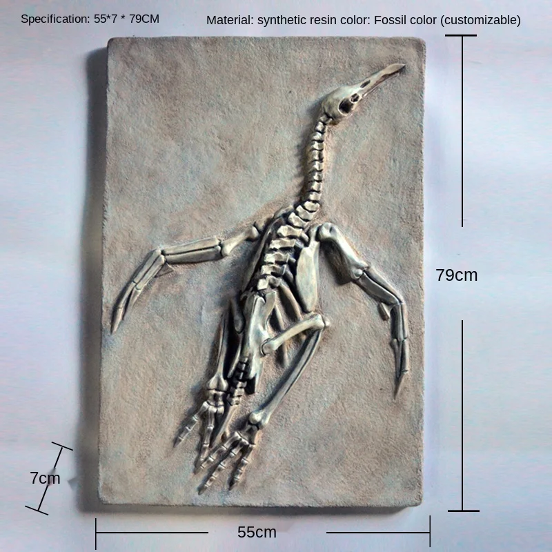 

Resin Ancient Fossil Wall Decoration Bar Wall Retro Animal Insect Wall Decoration Bird Specimen Souvenirs Collection Home