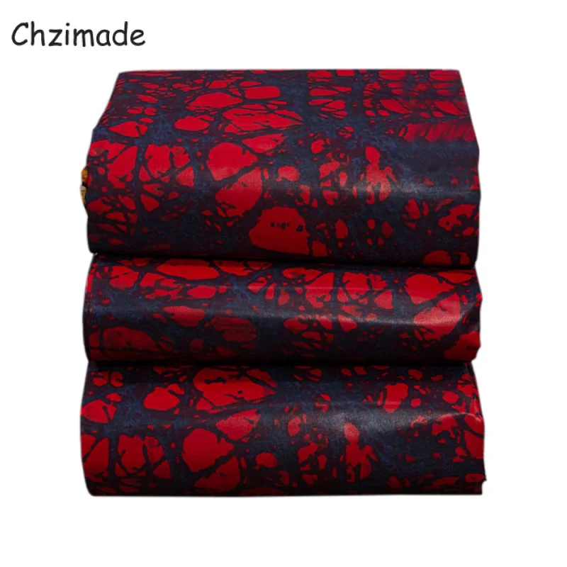 Chzimade Африканская Хлопковая ткань с цветочным принтом воск Анкары для шитья