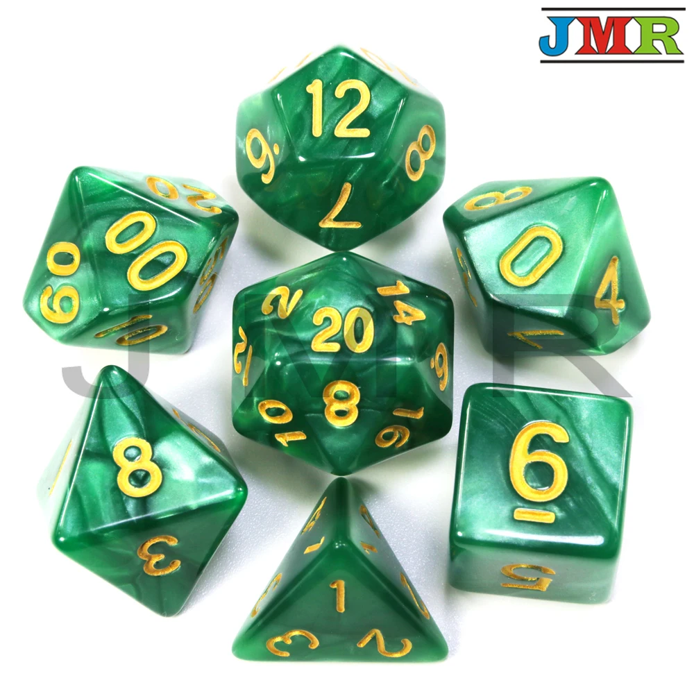 Dados De Rpg 7 шт./компл. многогранные RPG игры мраморный эффект кости D4-D20 мульти стороны кости Поп для подземелья и Драконов