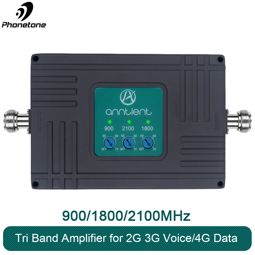 

Усилитель сигнала сотовой связи 2G 3G 4G, GSM 900/DCS LTE 1800/WCDMA UMTS 2100 МГц, репитер 900 1800 2100, трехдиапазонный усилитель