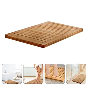 1pc bamboo bathroom heighten floor mat bamboo sauna bathroom floor mat free global shipping