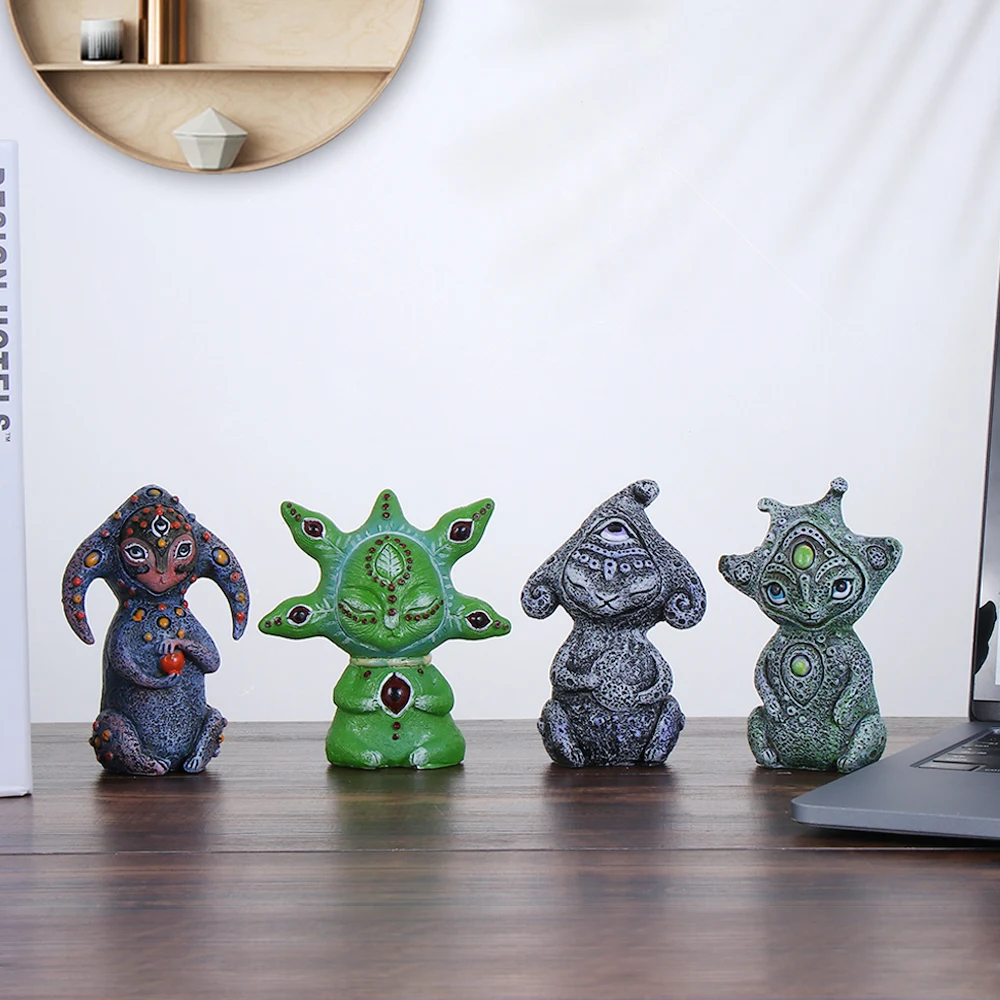 Забавные фигурки из смолы создаваемые вручную существа сказочного мира