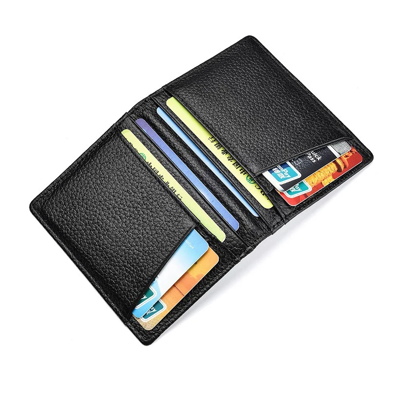 Высококачественный черный кошелек YAMBUTO из натуральной кожи с технологией RFID