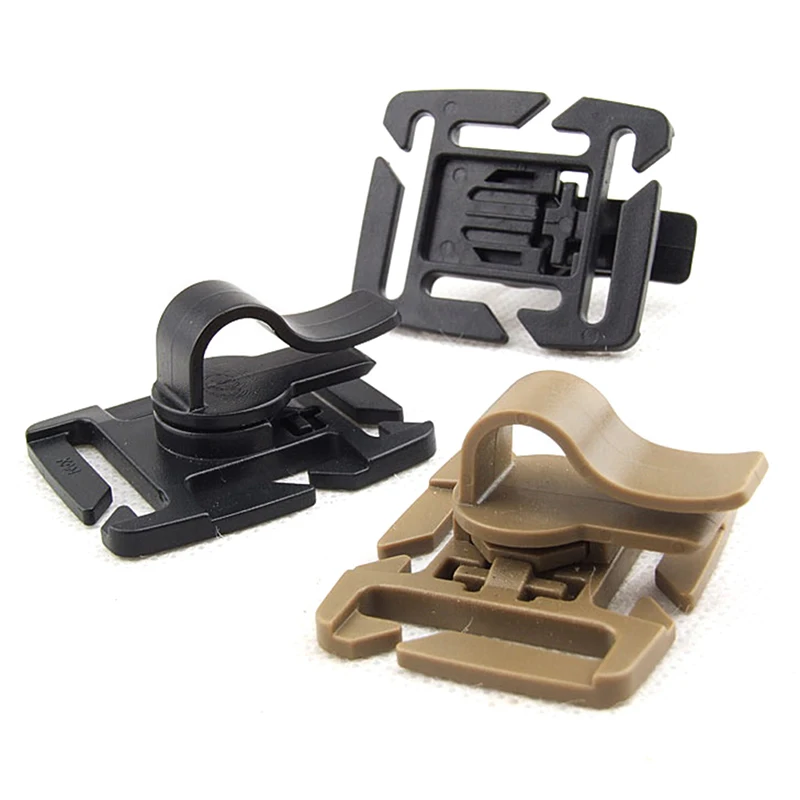

2Pcs Outdoor Tool Drinking Tube Clip Rotatable Molle Hydration Bladder Drinking Straw Tube Hose Webbing Clip For Water Pack Bag