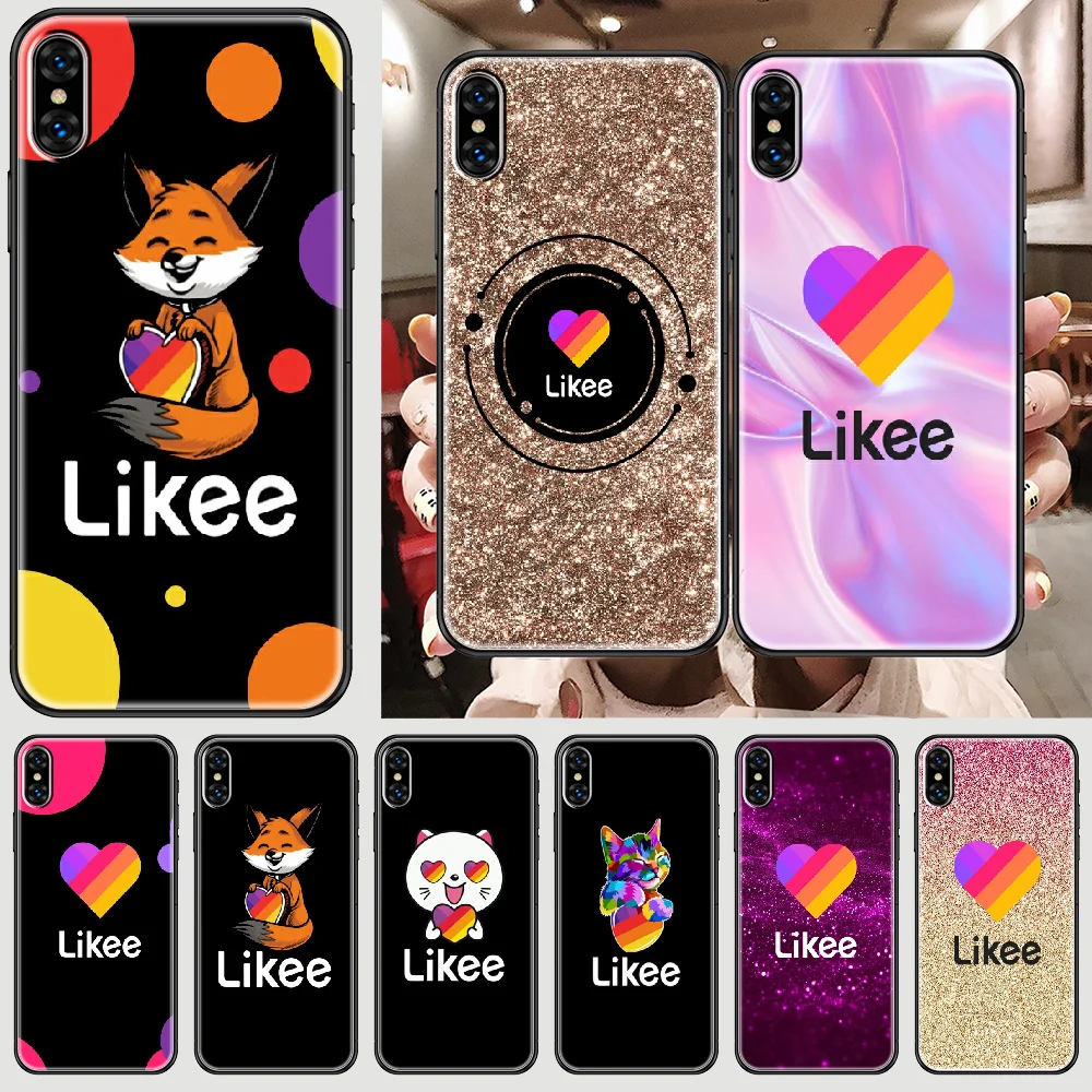 Защитный чехол Likee для телефона с забавным котом сердцем корпус iphone 5 5s se 2 6 6s 7 8 12