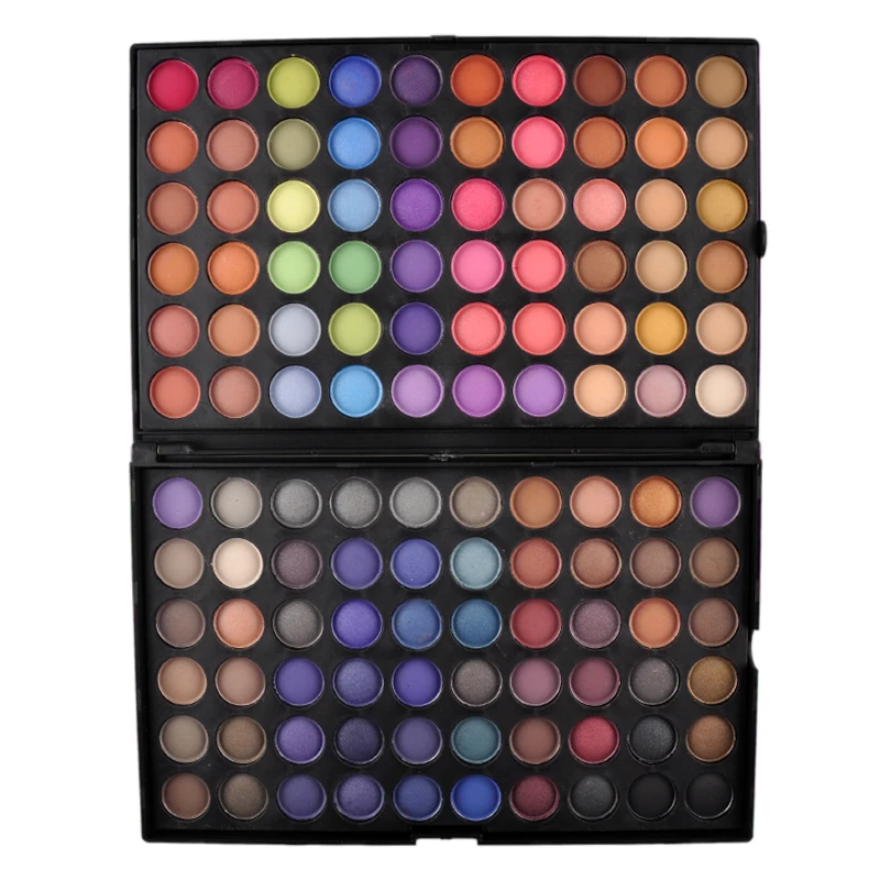 Палитра теней для век 120 цветов профессиональный макияж матовые и мерцающие тени