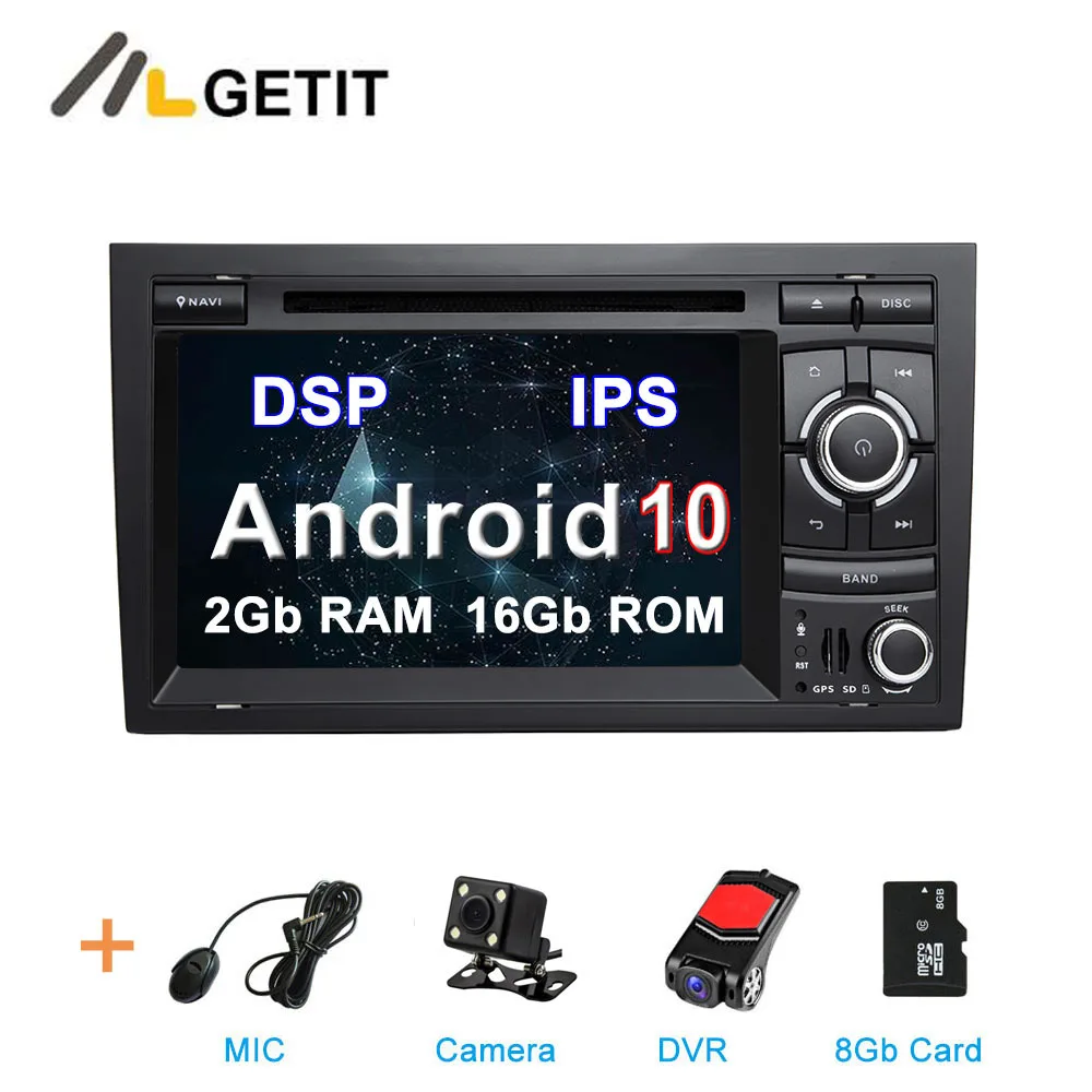 2G CAMERA-DVR-SD-DSP DSP ips Android 10 dvd-плеер автомобиля мультимедиа радио gps для Audi A4 S4 RS4 Seat Exeo с wifi BT стерео - Цвет: 2G CAMERA-DVR-SD-DSP