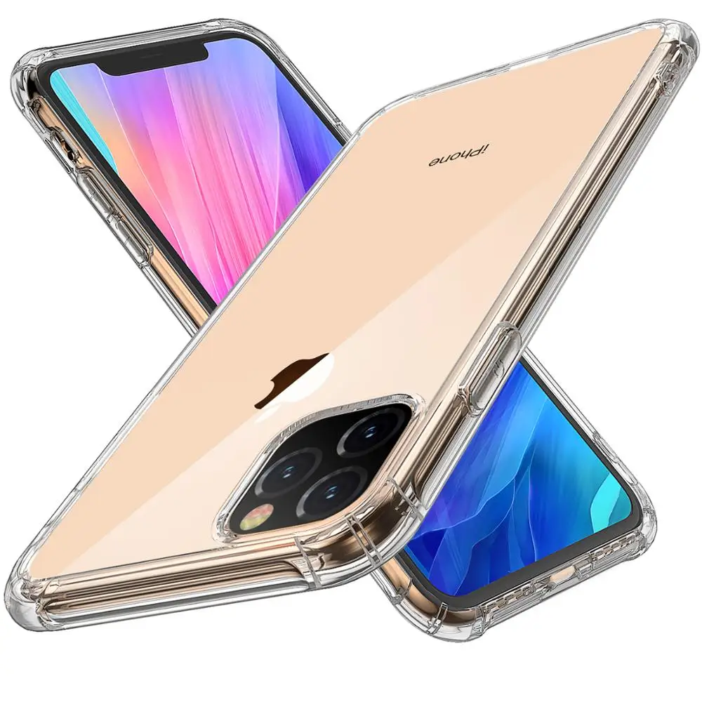 Для Apple iPhone 11 Pro Max 2019 чехол Анти-Царапины тонкий гибкий гель ТПУ Премиум мягкий