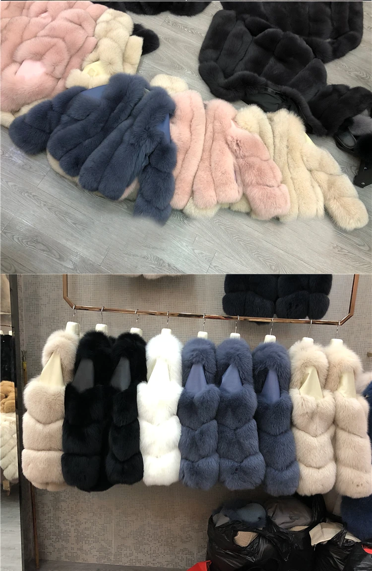 ZDFURS* Новое Поступление Женское зимнее плотное меховое пальто натуральный Лисий мех жилет высокое качество Лисий жилет меховой жилет