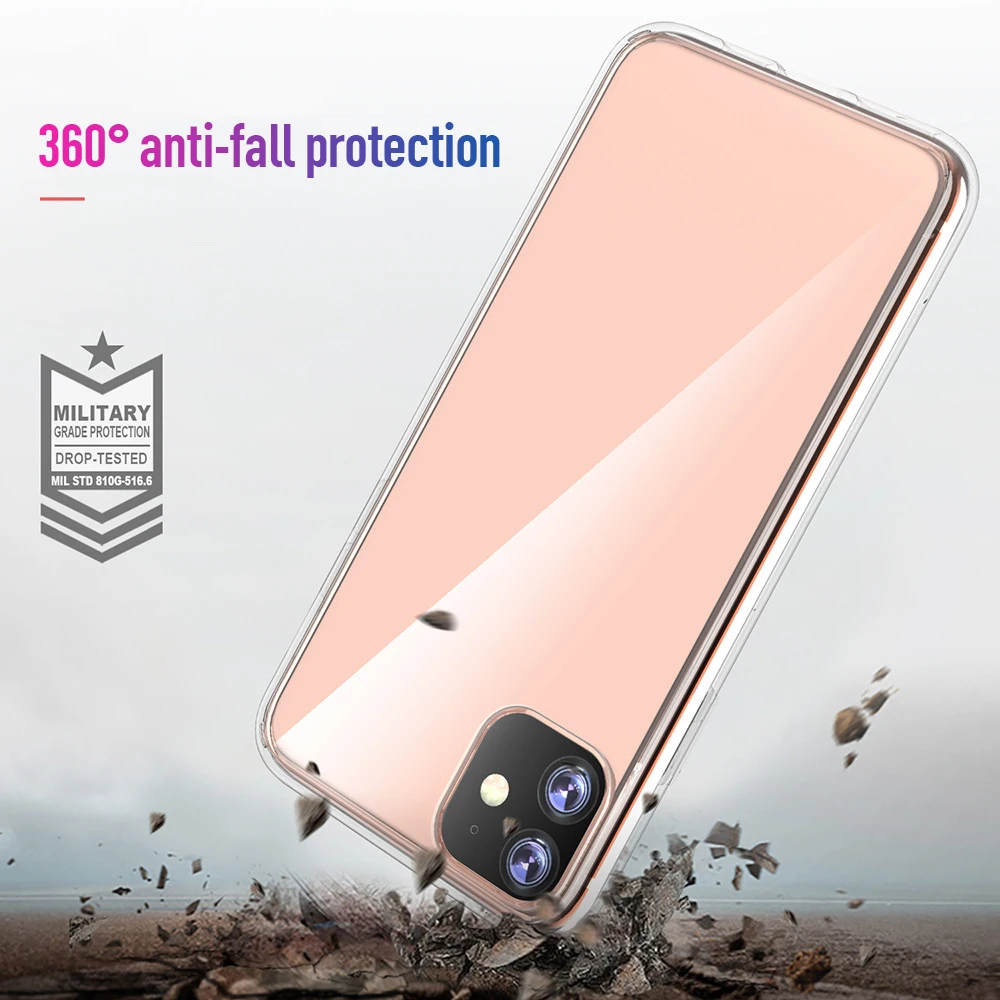 Противоударный чехол из ТПУ для iPhone 11 Pro Max прозрачный противоударный 2019 чехлы