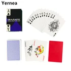 Новый баккара ТЕХАС ХОЛДЕМ Пластик Карточные игры Водонепроницаемый глазурь Покер красный и синий мост игры 2.28*3.46 дюйма yernea