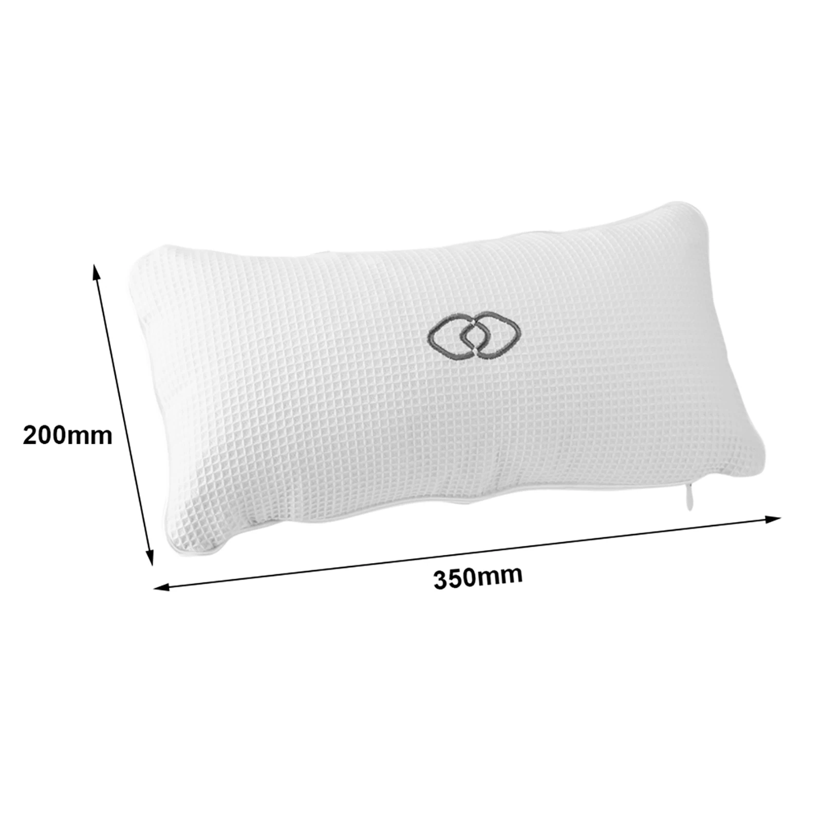 

Spa Non-Slip Cushioned Bath Tub Spa Pillow Bathtub Head Rest Pillow For Neck And Back Bathroom Supply With Suction Cups