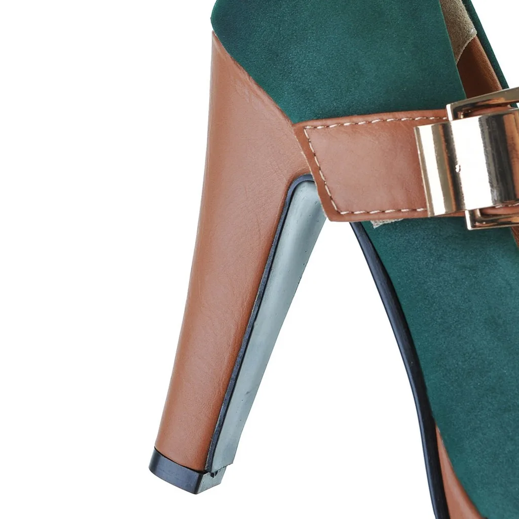 Женская модная обувь из флока на высоком каблуке Женские ботильоны в стиле