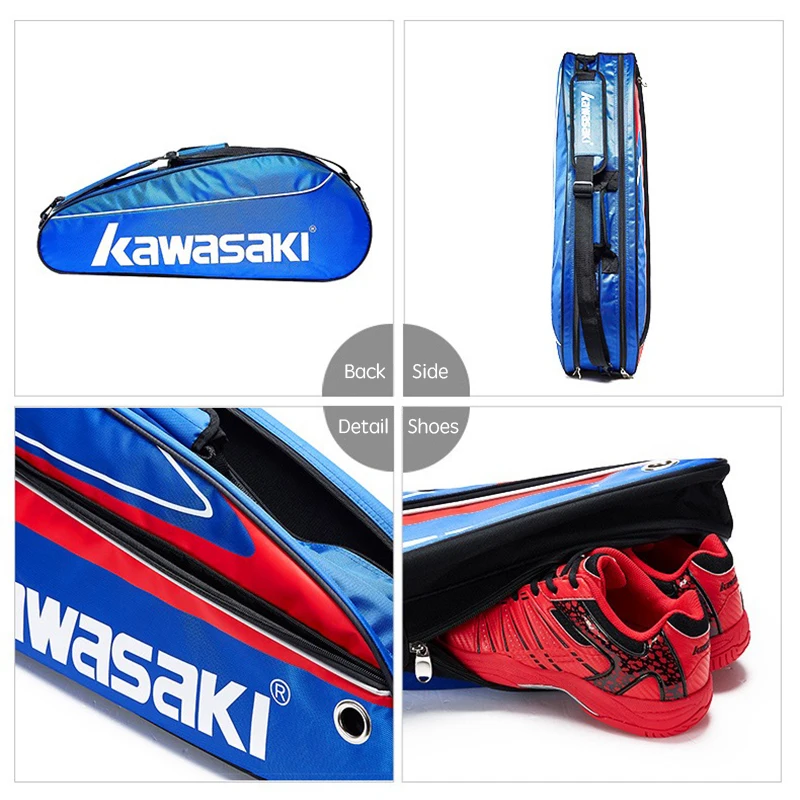 Badminton Bag Waterproof Single Shoulder Squash Racquet Tennis Racket Sports Bags For 3 Rackets With Shoe | Спорт и развлечения