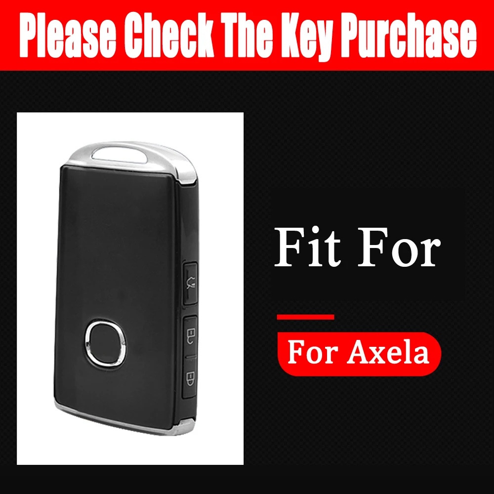 

Leather Car Remote Key Case Cover For Mazda 3 Alexa CX4 CX5 CX8 2019 2020 3 Button Auto Key Shell Styling Accessories