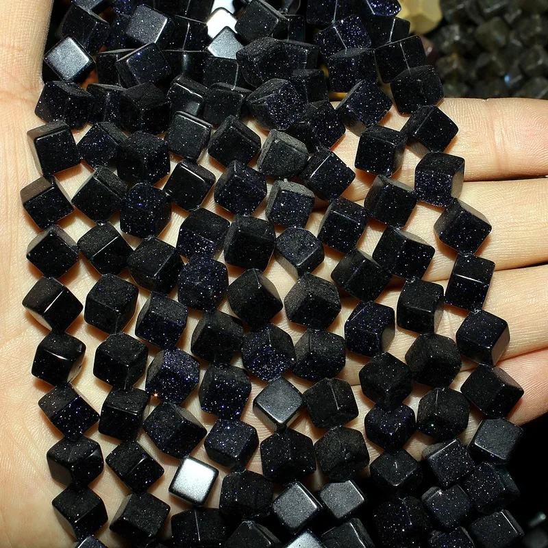 

Natural Semi-precious Stones Loose Beads Square Grain 5 * 5mm Beaded DIY Production Bracelet Necklace Jewelry Accessories