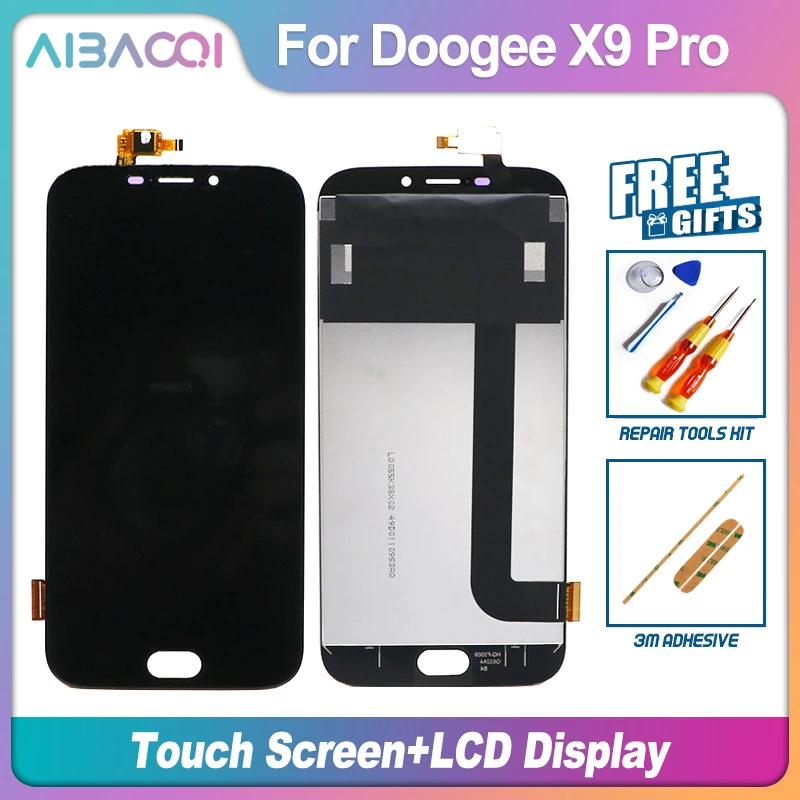 AiBaoQi 1280x720 ЖК-дисплей+ 5,5 дюймов сенсорный экран+ рамка дигитайзер сборка Замена для телефона Doogee X9 Pro