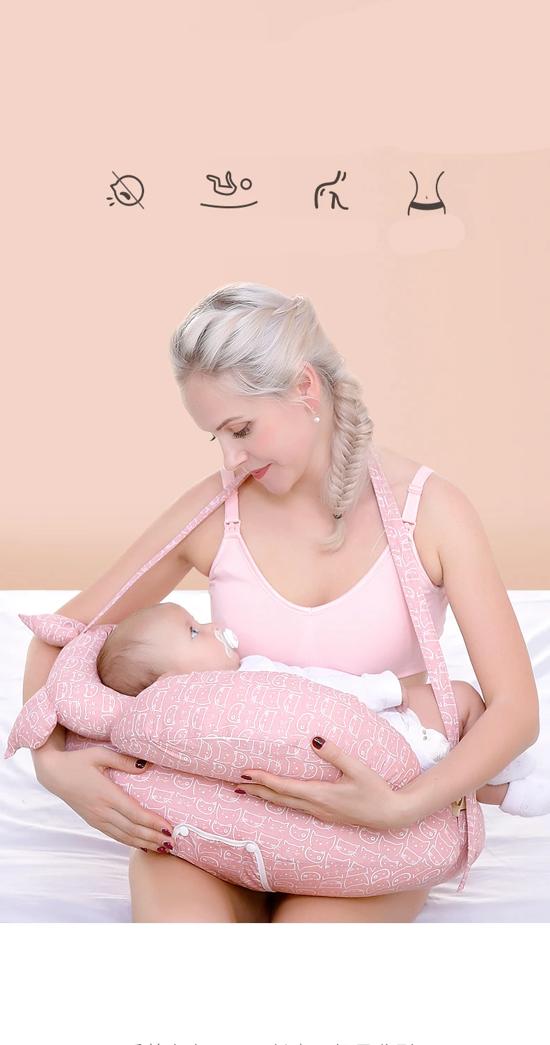amamentação, bebê recém-nascido amamentação travesseiro