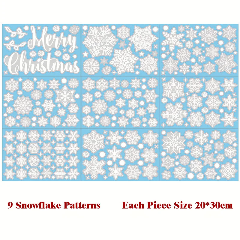 Рождественская наклейки окна настенные виниловые украшения 2021 Мода эстетика для