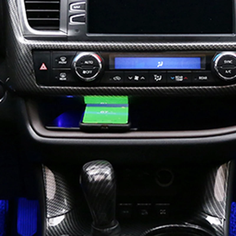 15w qi wireless charger phone charger phone adapter fast charging case accessories for toyota highlander 2014 2019 for iphone free global shipping