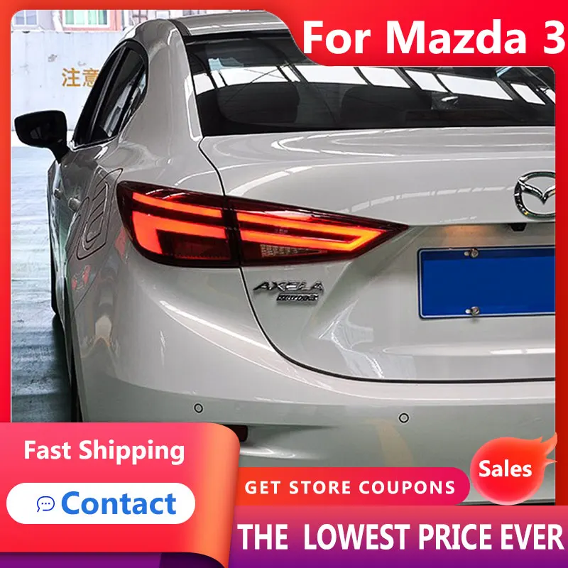 

HANA For Car Mazda 3 Mazda3 Axela 2014-2018 Tail Lights Led Fog Lights DRL Daytime Running Lights Tuning Car Accessories