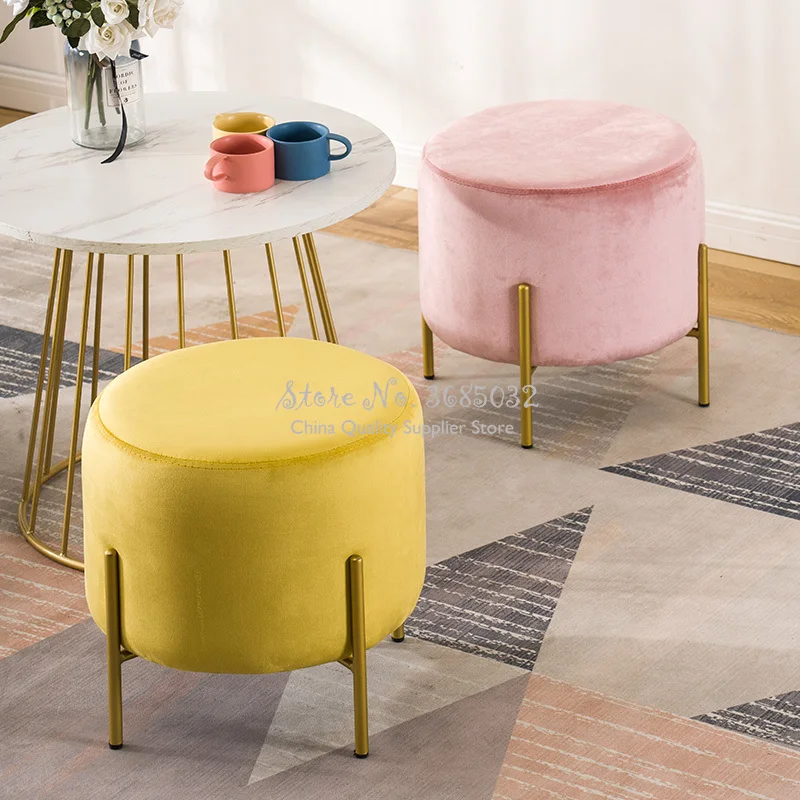 Современный Креативный табурет для обуви со сменной тканью в форме отмака