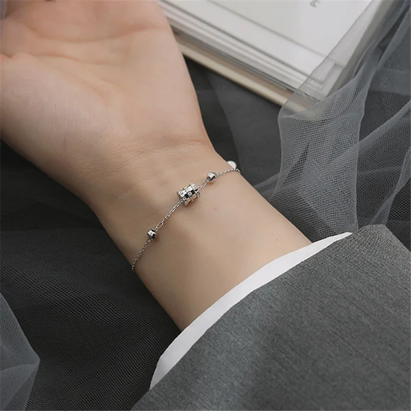 

Женский Регулируемый браслет из серебра 925 пробы, sl435