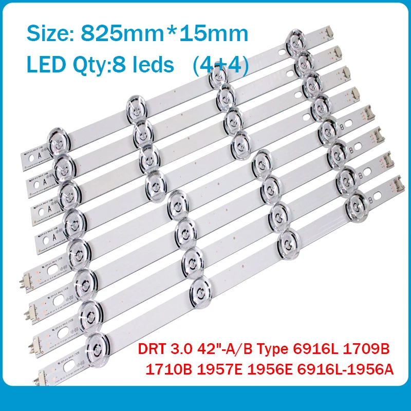 Новый! 8 шт. (4 * A 4 B) светодиодные ленты для LG INNOTEK DRT 3 0 42 &quot A/B Тип 6916L 1709B 1710B 1957E 1956E 1956A