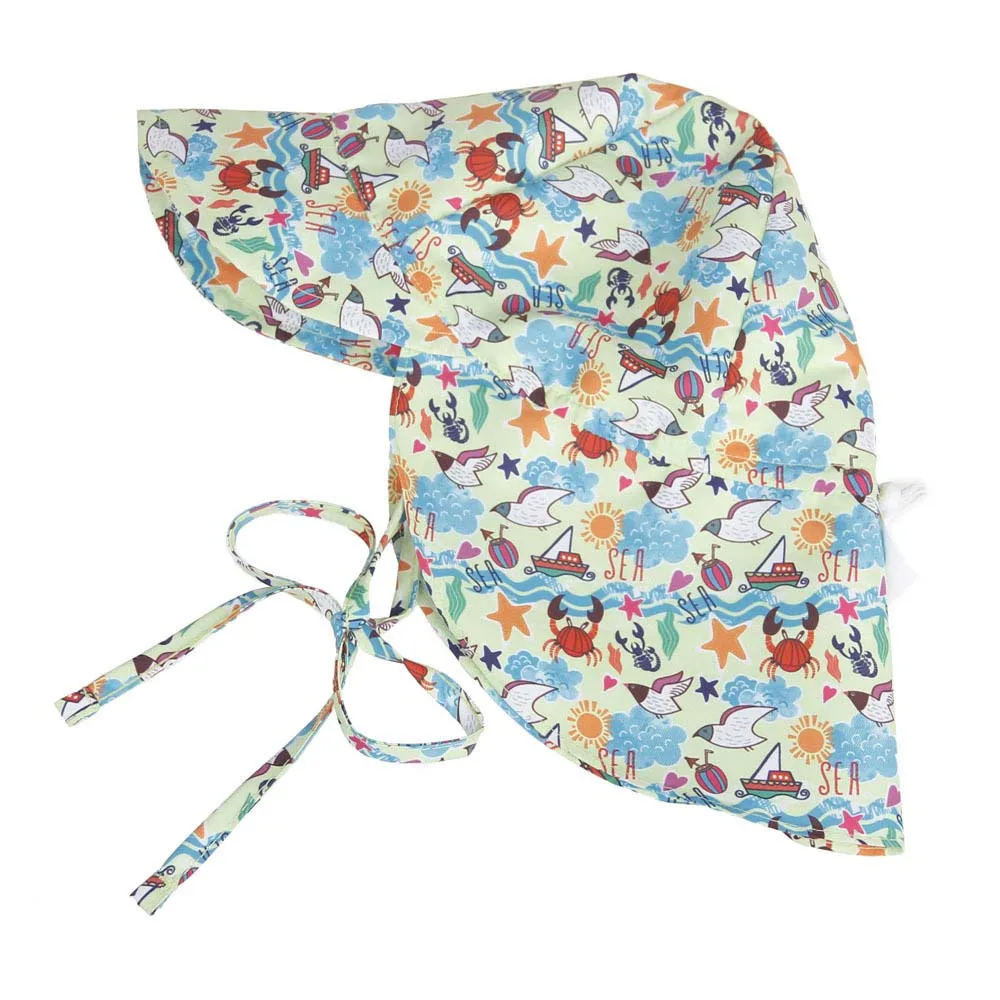 

Baby Hats Protection Cotton Bucket Hat Summer Newborn Unisex Kids Sun Cap Solid Floral Print Hat Bandage Closed Fishing Cap