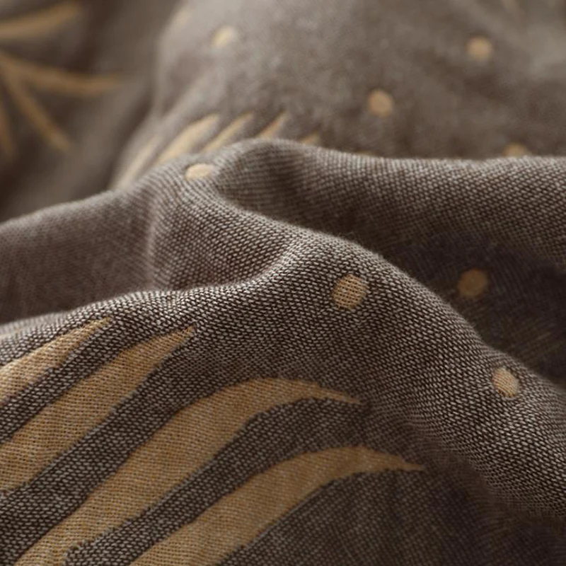 Хлопковое летнее одеяло с принтом водорослей покрывало для кровати диван