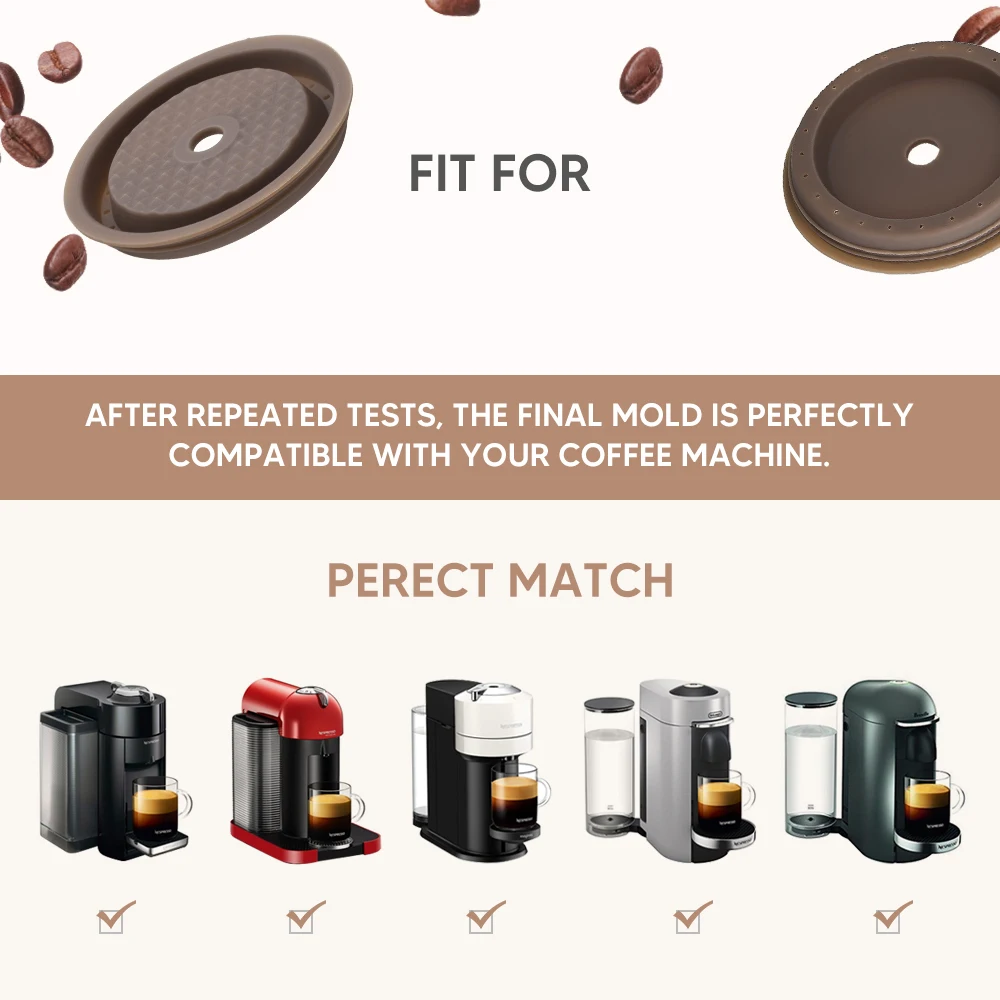 Многоразовая Крышка для Nespresso Vertuo и VertuoLine многоразовая силиконовая крышка