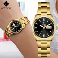 women watches fashion gold quartz watch for women wwoor 2022 new stainless steel waterproof ladies dress wristwatch montre femme