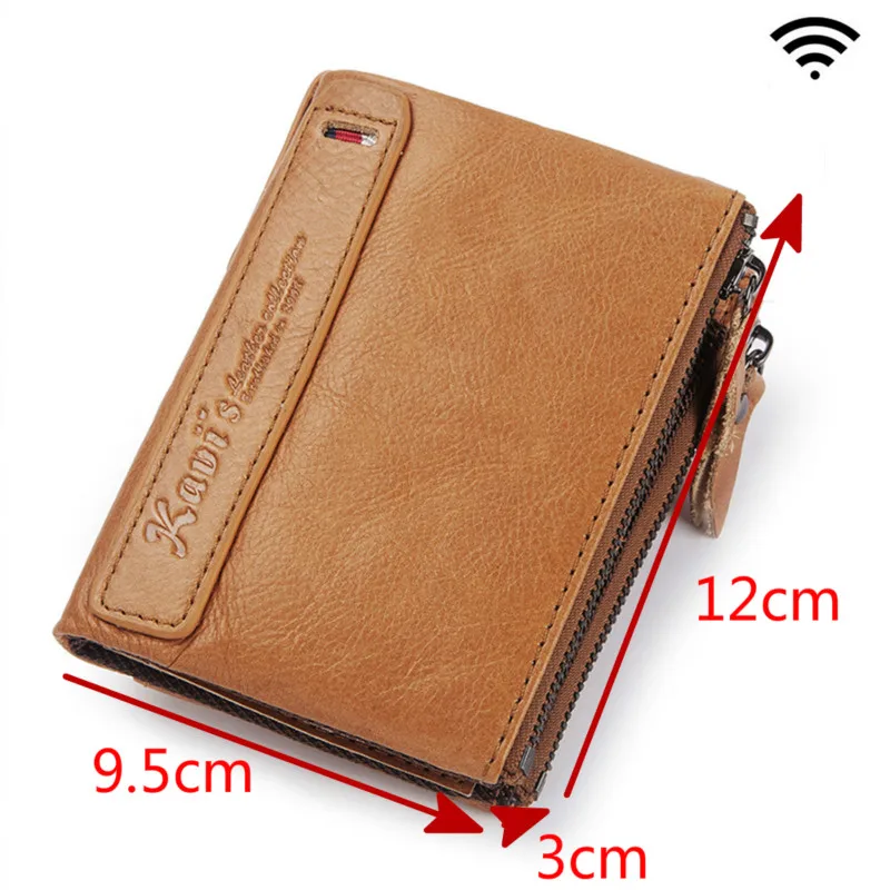 

Fashion Retro Rfid Genuine Leather Wallet Coin Purse Short Male Money Bag Quality Designer Walet Quality Designer Carteira