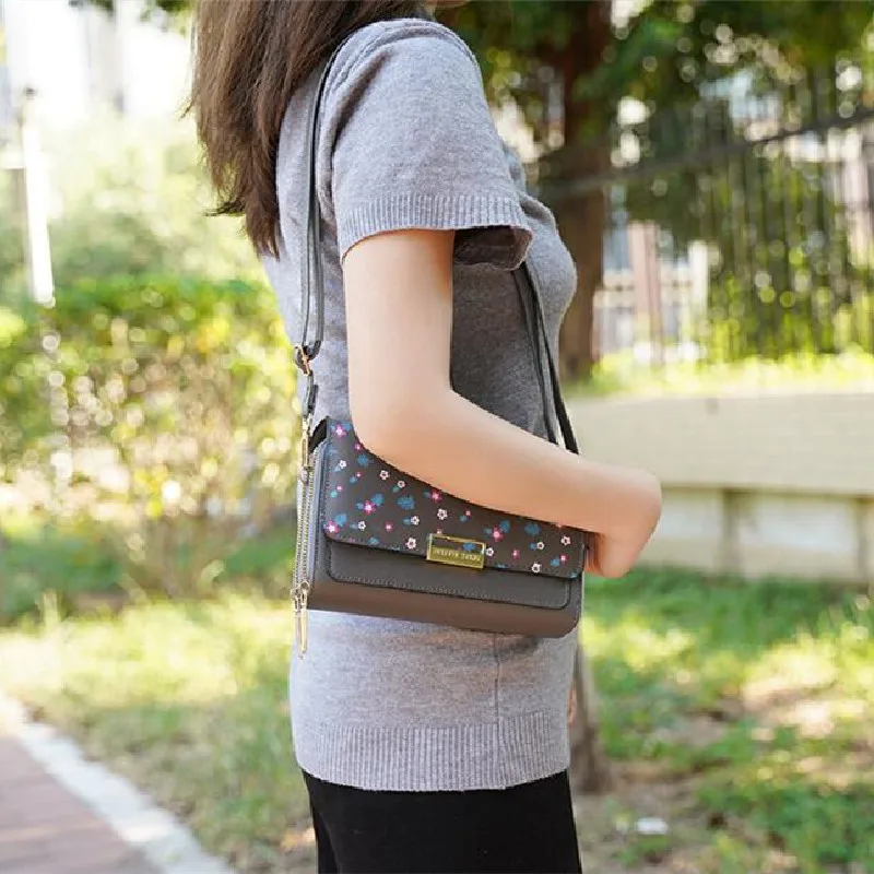 

2021 Women Messenger Bag Square Bag Printed Retro Mini Bag Female Purses and Handbags Women's Crossbody Bags Trend Shoulder Bags