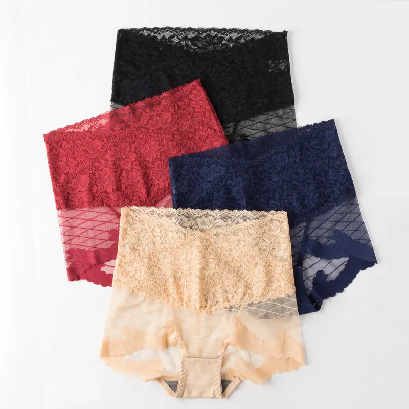 

Sexy Panties Lace High-Rise Underwear Women Panties Antibacterial Panty Comfortable Breathable Female Intimate Briefs