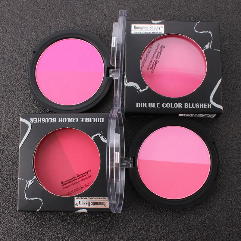 

Romantic Beauty Two-color European and American Make-up Blush Portable Rouge Repairing Blush Palette