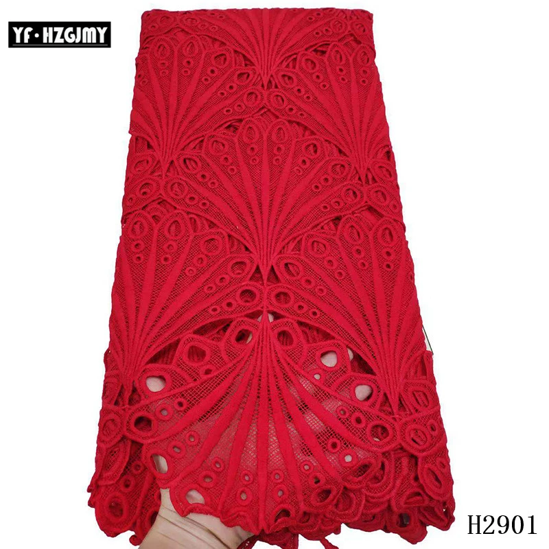 YF HZGJMY Latest African Cord Lace Fabric 2019 White tissu africain guipure Nigerian Water Soluble for Women A2901 | Дом и сад