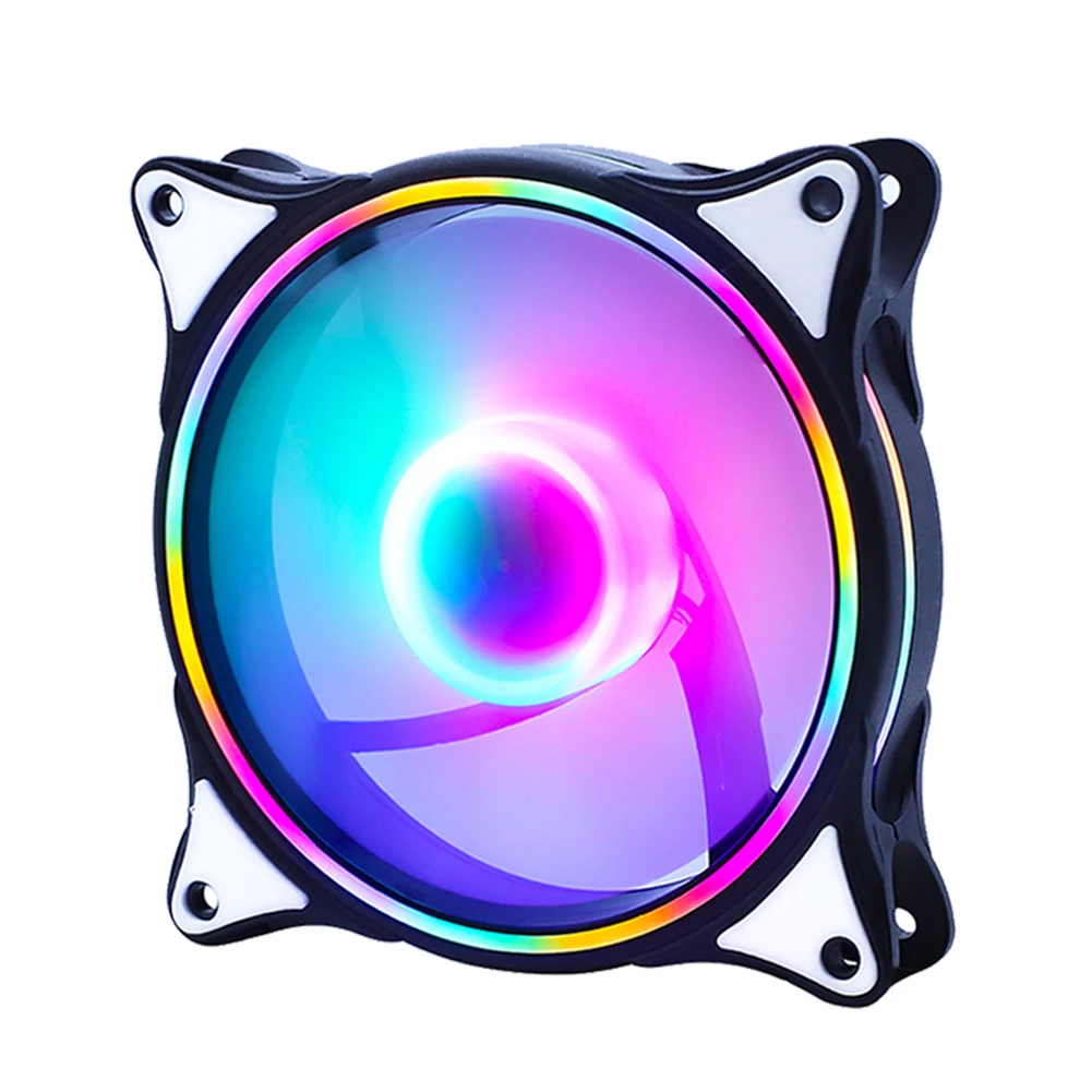 Wovibo RGB 120mm вентилятор PWM 4 PIN бесшумный Molex 4PIN для компьютера чехол Процессор