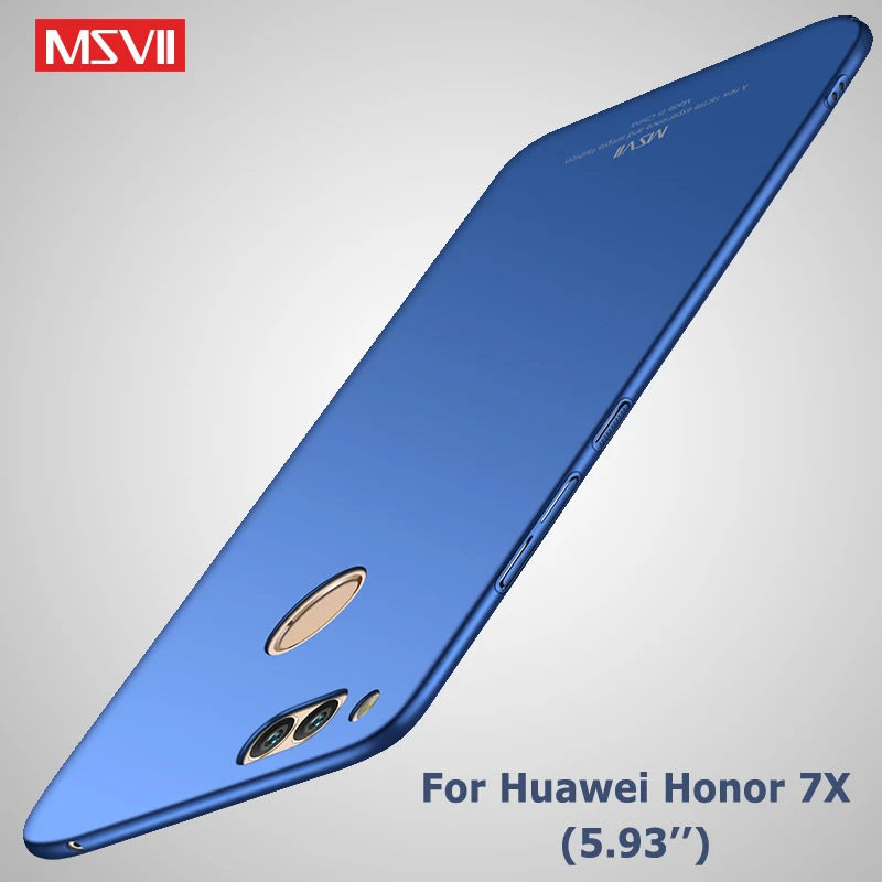 Чехол для Honor 7x Msvii тонкий матовый чехол huawei 7A Pro RU Жесткий Huawei 7C 7X чехлы|cover huawei|huawei