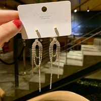 ruiyi 925 silver needle earrings long style earringse0604