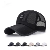 baseball cap mens mesh breathable full net summer sun hats womens adjustable pure color outdoor leisure hats fashion dome