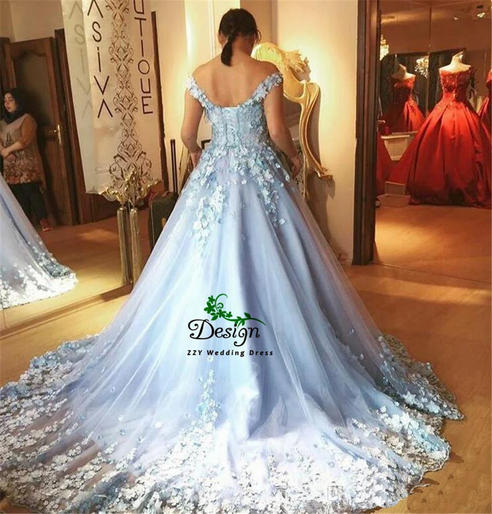 

Ball Gown Quinceanera Dresses V-neckSpaghetti Straps 3D Flowers Appliqued Lace-up Corset Back Plus Size Party Prom Evening Gowns