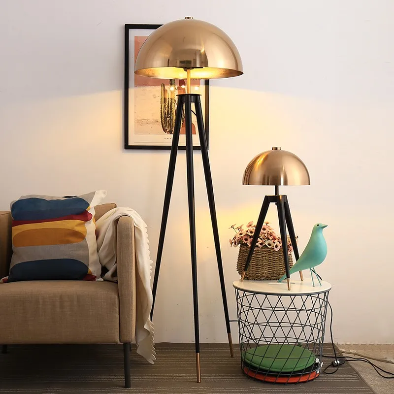 

Modern Designer Creative Round Floor Lamp Simple Study Personalized Tripod Light Luxury Soft Decoration Customization